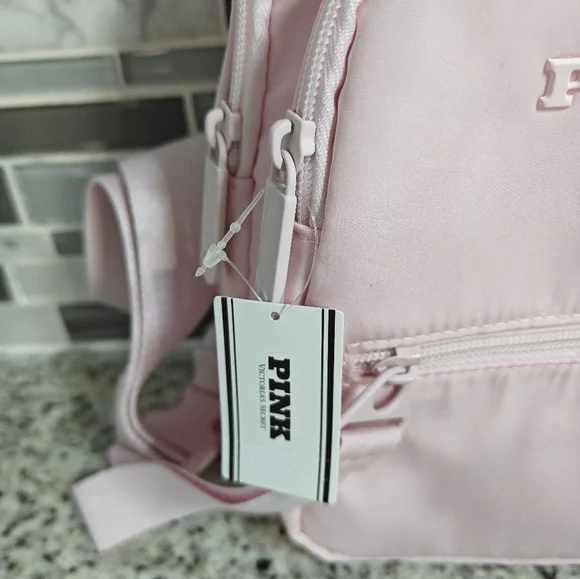 VS PINK Nylon Sling Backpack (light pink) - Picture 3 of 5